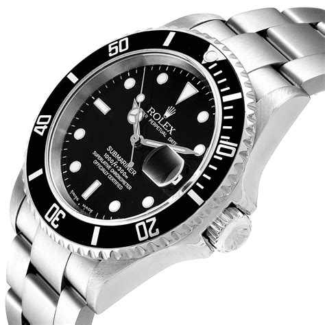 rolex perpetual steel black dial price|Rolex submariner dial.